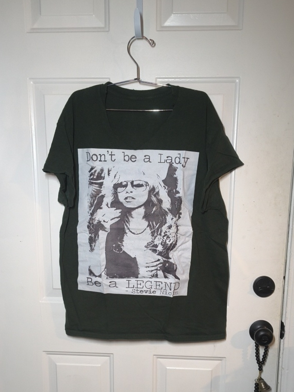 Graphic Tee "Don't be a Lady" Stevie Nicks - Olive Green
